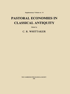 cover image of Pastoral Economies in Classical Antiquity